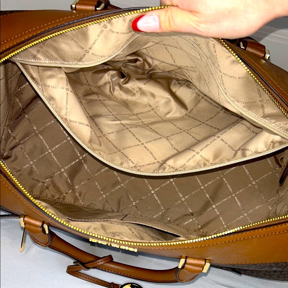Michael Kors Jet Set Travel Extra-Large Signature Logo Duffel Bag - Picture 12 of 15